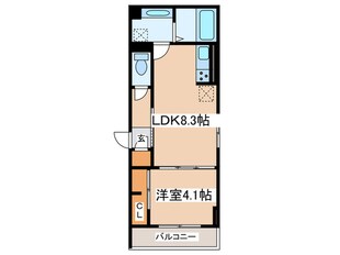 クレールIDAⅢの物件間取画像